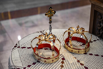 Two crowns for the wedding ceremony