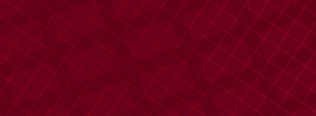 Dark Red Argyle Vector Pattern. Christmas Background. Harlequin Textile Print. Blood Red Diamonds with Gold Accent Lines. Seamless Pattern Tile.