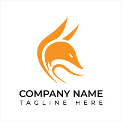 Fototapeta premium Stunning fox logo design for modern brand identity, conveying agility and intelligence, perfect for technology, security, or innovative companies looking for impact 