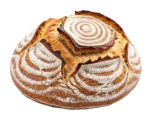 Artisan bread baking process bakery food isolated on transparent background