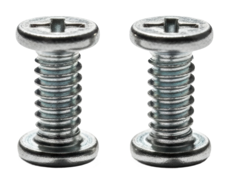 Fastening action with screws workshop product isolated on transparent background