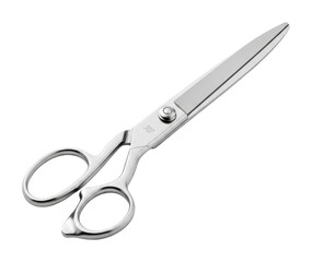 Cutting tools craft room scissors sleek metal design isolated on transparent background
