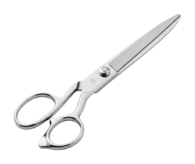 Cutting tools craft room scissors sleek metal design isolated on transparent background