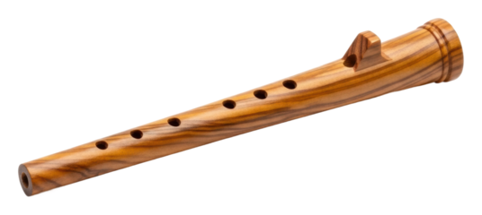 Traditional wooden flute performance cultural gathering music event isolated on transparent background