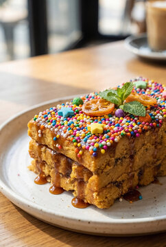Peruvian turr&oacute;n de Do&ntilde;a Pepa, a delicious traditional dessert from Peru