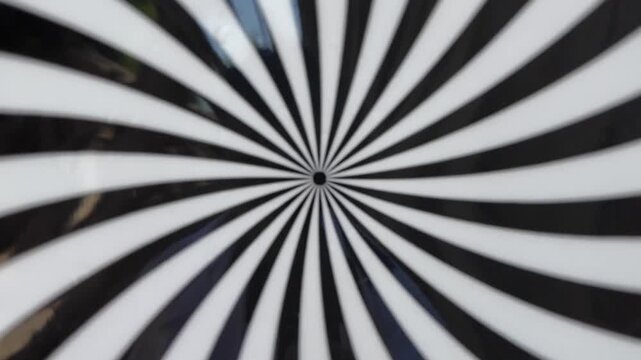 Spiral Swirl Radial Hypnotic Psychedelic illusion rotating background Vector black and white quality vector illustration cut