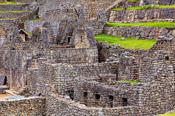 The ruins of Machu Picchu in the Andes of Peru