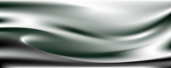 Fototapeta premium Black and white gradient abstract pattern studio background Light gives a luxurious shine. The walls and floor of the room are shiny, flat metal, with deep curves and dimensions. vector