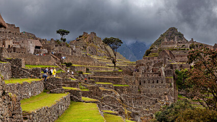The ruins of Machu Picchu in the Andes of Peru