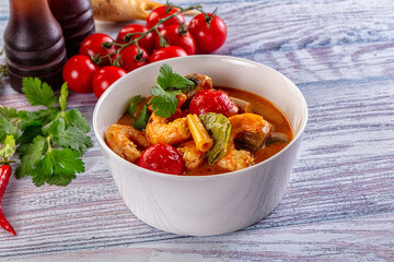 Coconut Thai Tom yum soup