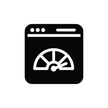 web performance solid icon vector design good for web or mobile app