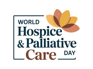 World Hospice and Palliative Care Day logo with a flower graphic.