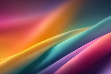Abstract rainbow gradient background with flowing colorful waves and soft texture for modern design