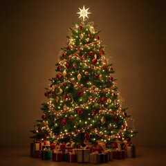 christmas tree with gifts