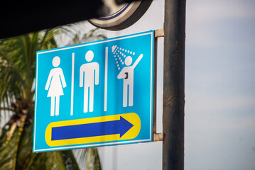 Public Restroom and Shower Signage Guide