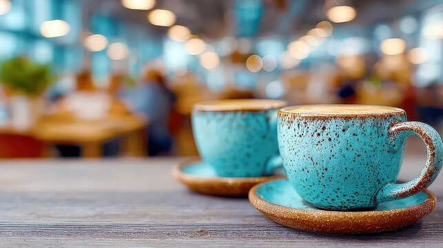 In a modern coworking cafe. Freelance and remote work concept.