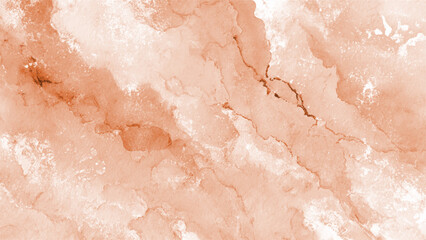 Fototapeta premium Delicate watercolor texture background in peach color with subtle variations