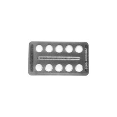 Tablet packaging on an isolated background