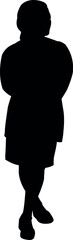 a woman body silhouette vector
