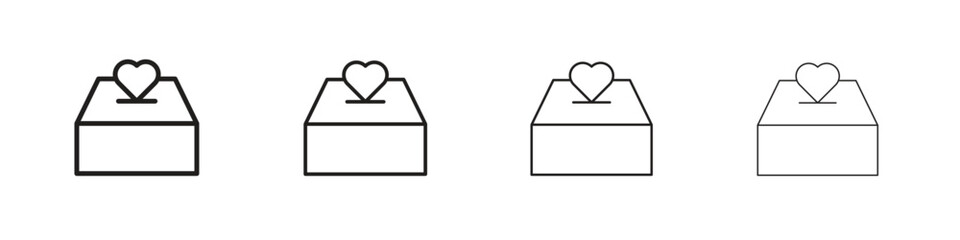 Donate icons vector logo illustration simple design. Web UI design.