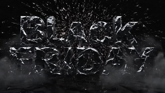 Dynamic Black Friday Sale Promotion with Lightning and Stormy Atmosphere.