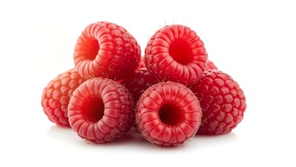 Vibrant raspberries, a delicious and healthy treat. Perfect for adding a pop of color and flavor to your next healthy snack or recipe creation now