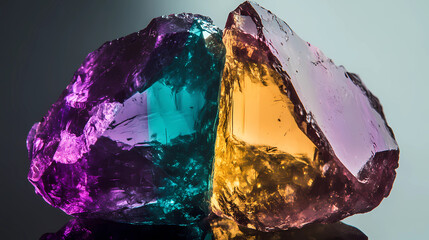 Glistening gemstones in vibrant colors showcasing natural beauty and detail