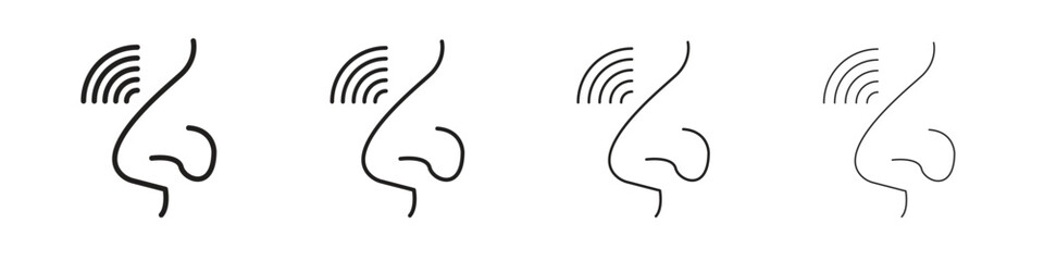 Nose pain icons vector logo illustration simple design. Web UI design.