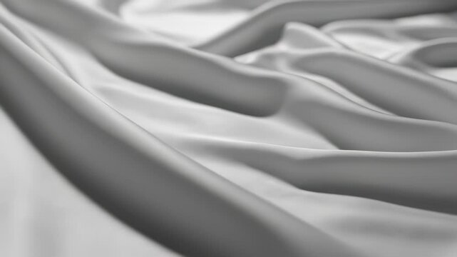 Silk like texture of white fabric with black and white photograph placed on its surface, evoking serenity and simplicity, perfect for visual narratives about quiet moments of reflection or.