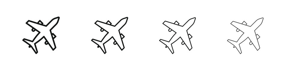 Plane icons vector logo illustration simple design. Web UI design.