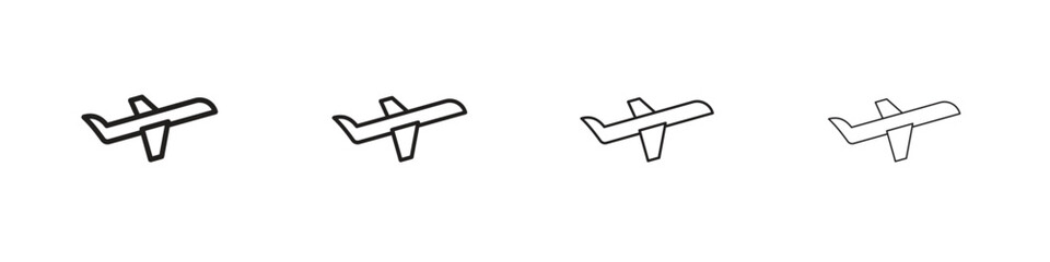 Plane icons vector logo illustration simple design. Web UI design.