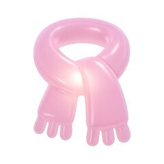 PNG Glossy pink scarf illustration