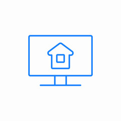 home page icon sign vector