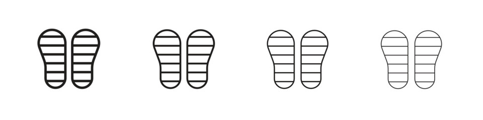 Soles icons vector logo illustration simple design. Web UI design.