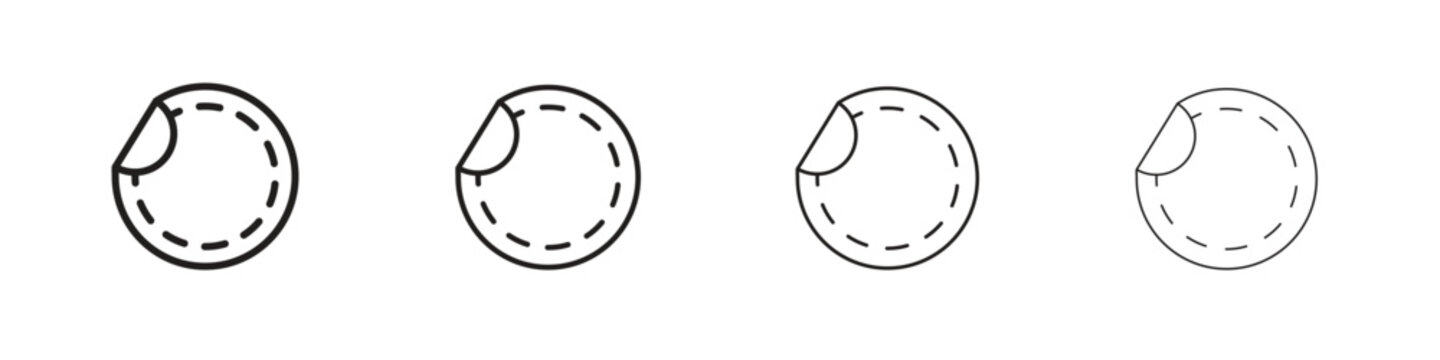 Sticker icons vector logo illustration simple design. Web UI design.