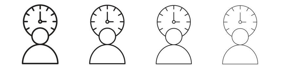 User time icons vector logo illustration simple design. Web UI design.