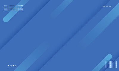 Abstract geometric blank blue banner background