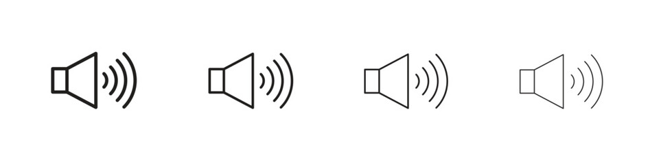 Volume icons vector logo illustration simple design. Web UI design.