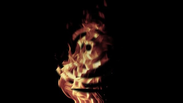 Fire land beam burning natural fire light video effect intense flames blazing ground fantasy fire landscape dynamic fiery motion 4k professional video overlay background