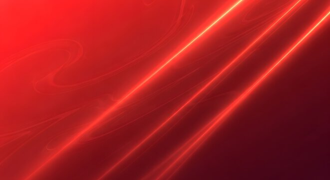 Dynamic red light lines abstract background with soft glow art