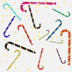 Candies of peppermint for Christmas