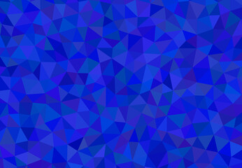 Obraz premium Vibrant blue abstract polygonal geometric background with dynamic triangle pattern and gradient