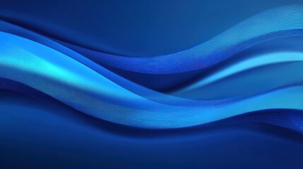 Abstract blue wave patterns background design for modern art or technology use