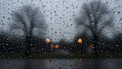 Rain on glass
