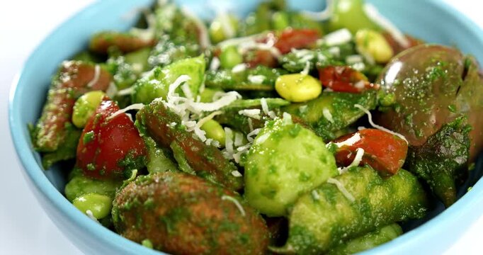 Undhiyu is a Gujarati mixed vegetable dish, specialty of Surat, India. Served in a bowl