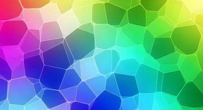 Colorful abstract geometric mosaic background with bright cells