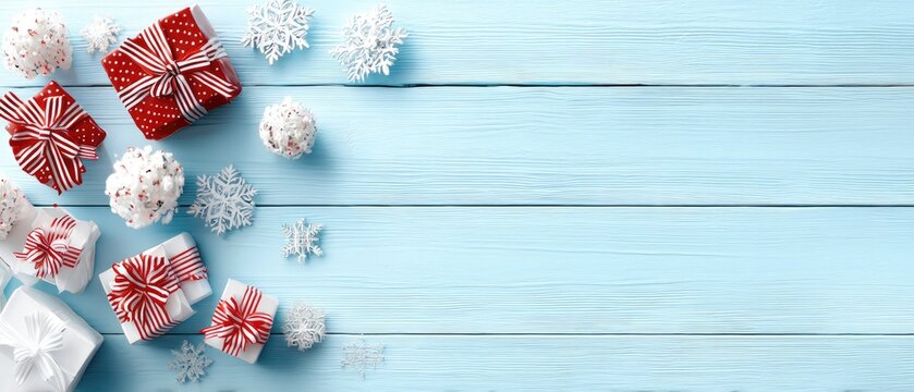 Colorful candies like swirls, chocolates, and marshmallows create a festive scene on a wooden table, ideal for celebrations