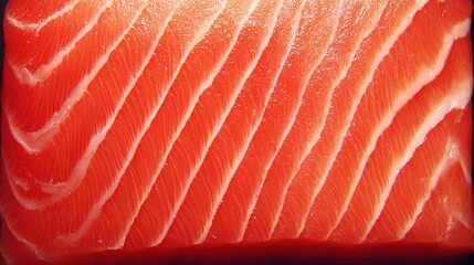 Fresh raw salmon fillet with visible texture and marbling