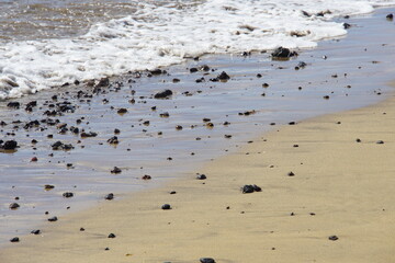 rocks, volcanic island, atlantic ocean, sunset, lanzarote, matagorda, puerto del carmen, November 2025, sea, ocean, water, beach, waves, wave, landscape, travel, vacation, day, nature, island