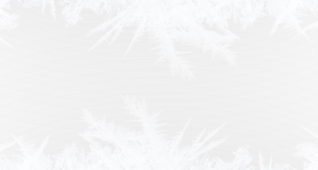 PNG snowy frost border frame with ice texture isolated winter holiday decoration snowflake Christmas pattern transparent background element	